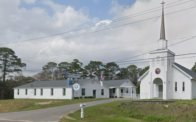front of church